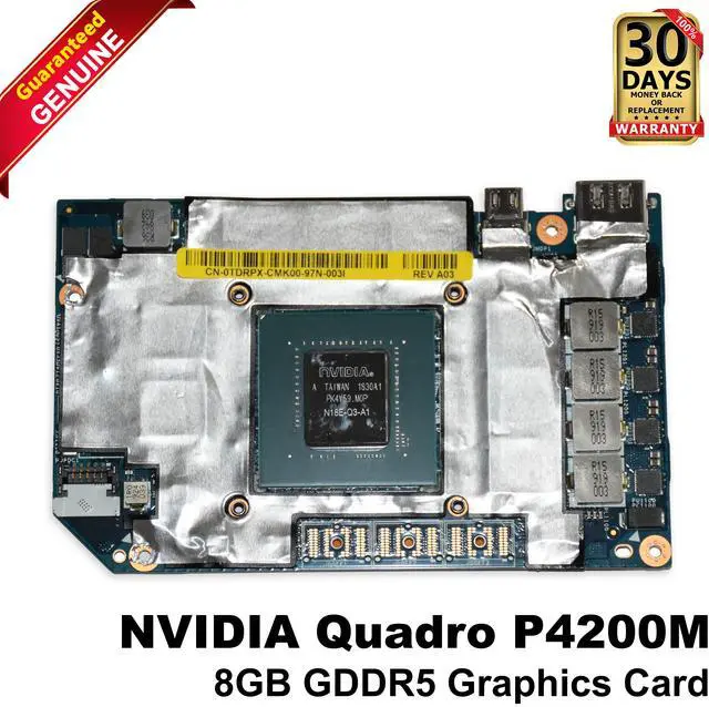 Main image of Dell NVIDIA Quadro P4200M 8GB GDDR5 Graphics Card TDRPX