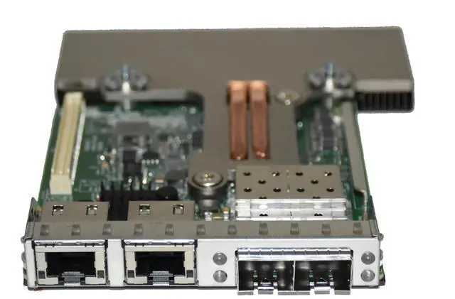 Alt view image 7 of 7 - Dell Broadcom 57412 Dual Port 10Gb SFP+ & Dual Port 1GBase-T Network Daughter Card NWMNX