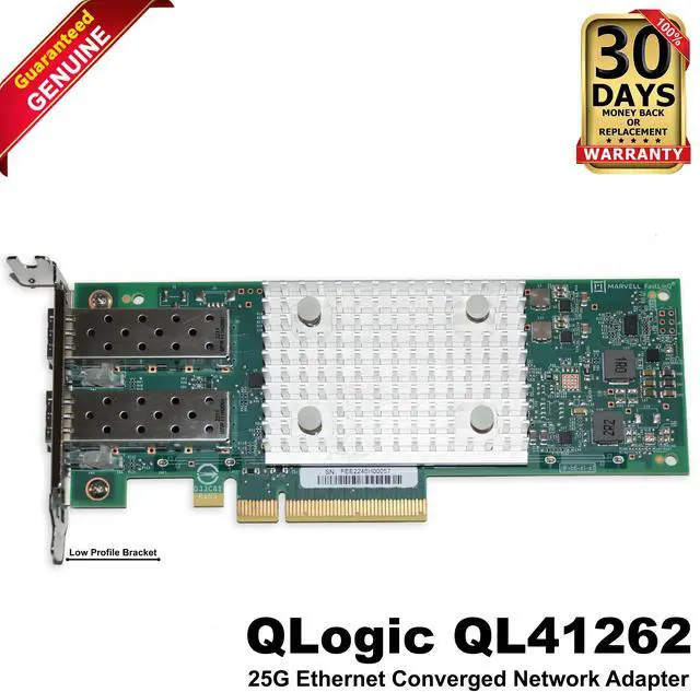 Alt view image 7 of 7 - Dell QLogic QL41262 25G Dual Port Ethernet Converged Network Adapter 415DX