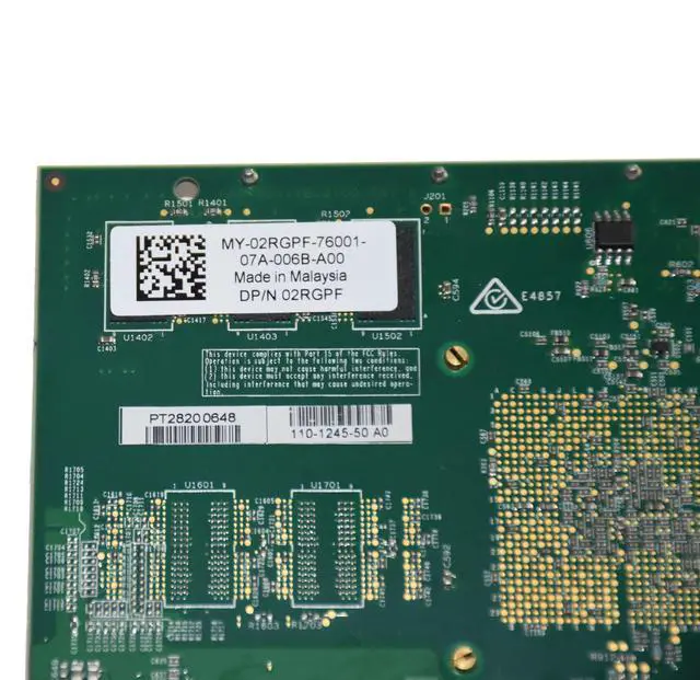 Alt view image 7 of 7 - Dell Chelsio T540-BT Quad Port 10GbE Network Adapter Card 2RGPF