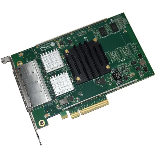 Alt view image 3 of 7 - Dell Chelsio T540-BT Quad Port 10GbE Network Adapter Card 2RGPF