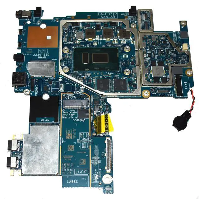 Alt view image 3 of 7 - Dell Latitude 5290 2-in-1 Intel Core i5-8350U 1.7GHz Quad-Core Laptop Motherboard JP7C1