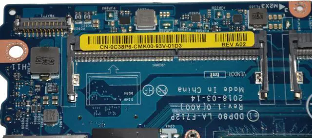 Alt view image 7 of 7 - Dell Precision 3530 LAPTOP 2.6GHz i7-8850H Quadro P600 Motherboard C38P6