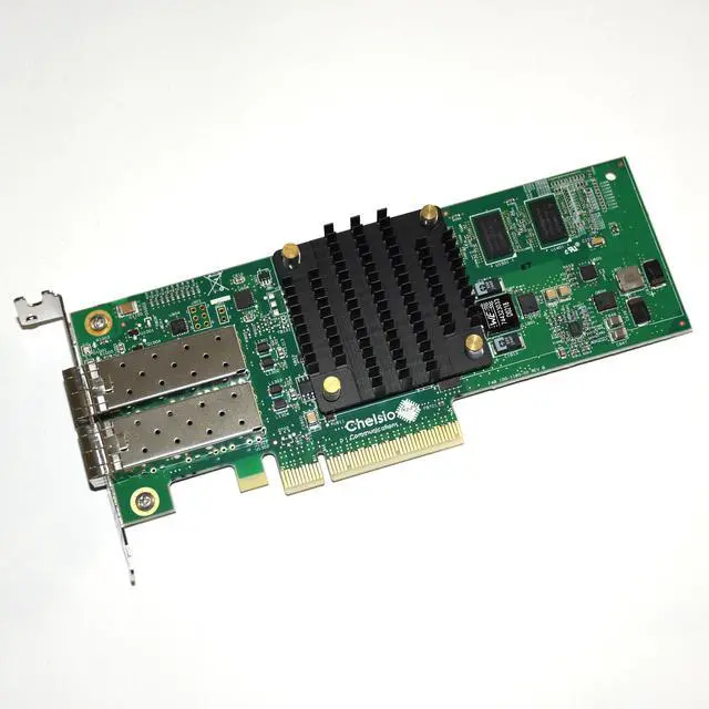 Alt view image 4 of 7 - Dell Chelsio T520-CR 10GB Dual Port Converged Network Adapter K4GTV