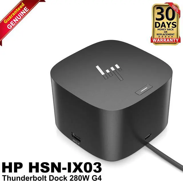 Main image of HP Thunderbolt G4 280 Watt Dock HSN-IX03 Adapter Not Included