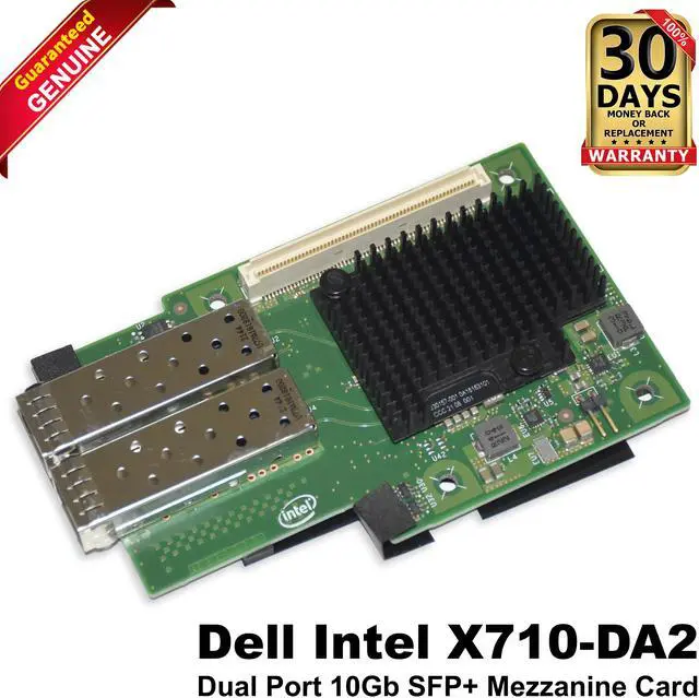 Main image of Dell Intel X710-DA2 Dual Port 10Gb SFP+ Mezzanine Card T44PH