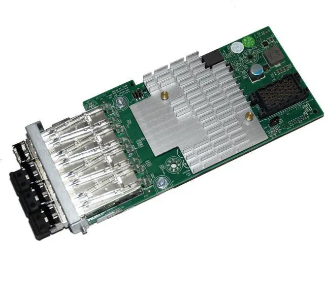 Alt view image 4 of 6 - Dell Compellent SC5020 & SC7020 Quad Port 10GB SFP+ Mezzanine Card KCVN9