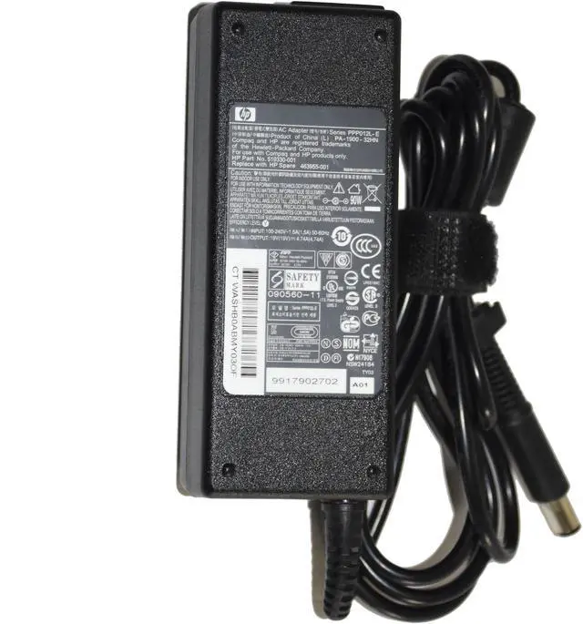 Alt view image 5 of 6 - HP PPP012L-E 19V 4.74A 90W AC Power Adapter Charger 519330-002