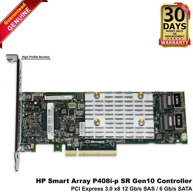 Main image of HP Smart Array P408i-p SR Gen10 PCI Express 3.0 x8 12Gb/s SAS RAID Card 836269-001