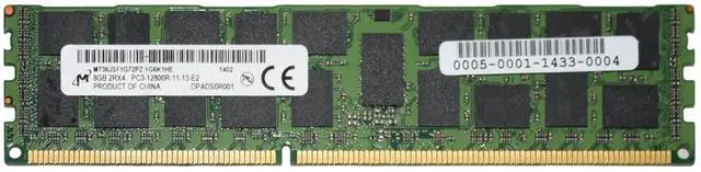 Alt view image 3 of 4 - Micron MT36JSF1G72PZ-1G6K1 8GB DDR3 1600Mhz Server Memory Module