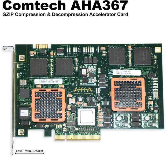 Alt view image 2 of 6 - Riverbed Comtech AHA GZIP AHA367-PCIe 10.0Gbits/Sec Compression & Decompression Accelerator Card 105-001-182