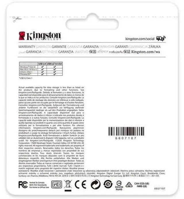 Alt view image 7 of 7 - Kingston 64GB DataTraveler Exodia USB Flash Drive USB 3.2 Gen 1 DTX/64GBCL Pack of 10