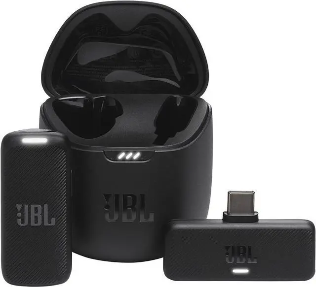 Main image of JBL Quantum Stream Wireless USB-C Microphone  Portable 2.4 GHz Clip-On Mic With Charging Case
