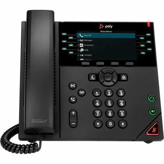Alt view image 4 of 7 - Polycom VVX 450 Skype for Business Edition IP Phone, Part# 2200-48840-019