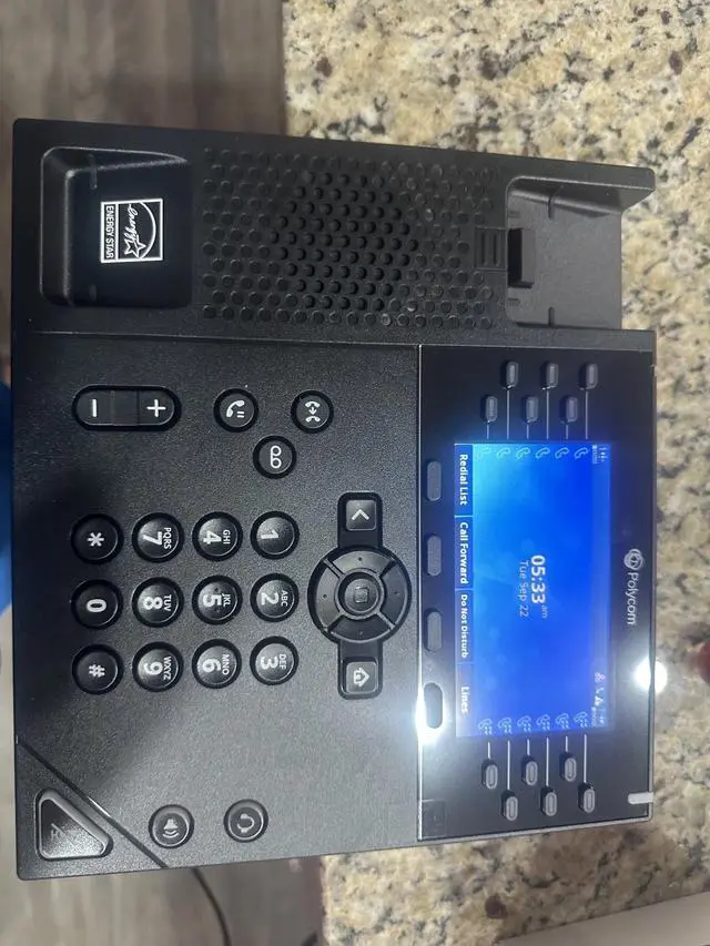 Alt view image 7 of 7 - Polycom VVX 450 Skype for Business Edition IP Phone, Part# 2200-48840-019