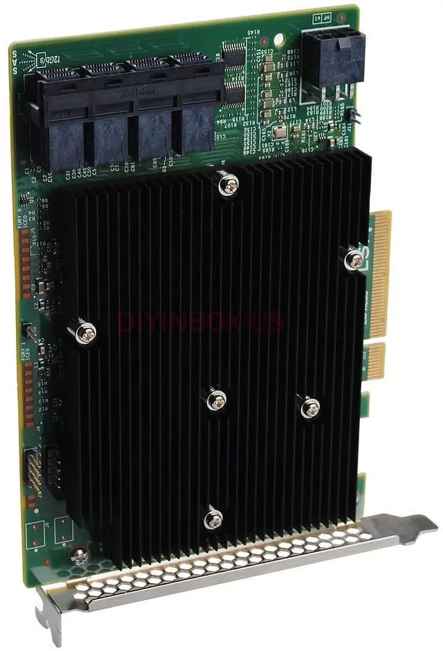 Alt view image 2 of 8 - LSI LSI00447  Logic Controller Card 00447 9300-16i 16Port 12Gb/s SAS x8 PCI-Express 3 Full Height Brown Box