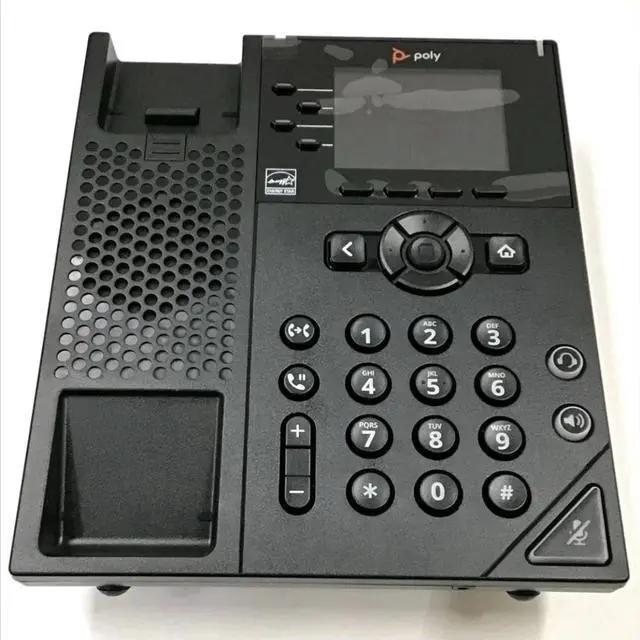 Alt view image 5 of 9 - HP Poly VVX 250 IP Phone Corded- Corded Desktop Wall Mountable Black Model 89B58AA