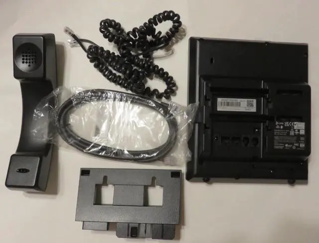 Alt view image 7 of 9 - HP Poly VVX 250 IP Phone Corded- Corded Desktop Wall Mountable Black Model 89B58AA