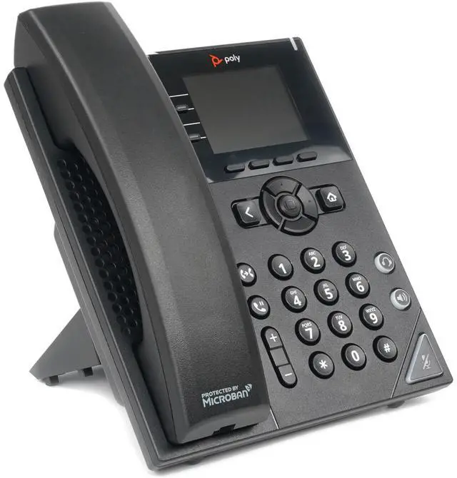 Alt view image 3 of 9 - HP Poly OBi VVX 250 IP Phone Corded Corded Desktop Wall Mountable  Black Model 89K69AA#ABA