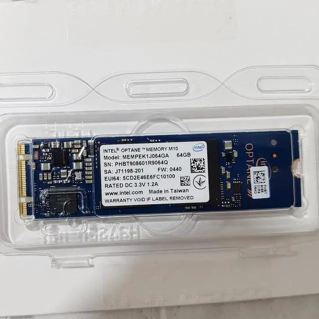 Alt view image 2 of 8 - MEMPEK1J016GA MSI INTEL SSD 16GB DC 3.3V 1.2A SOLID STATE DRIVE GV62 8RD-200 REPLACEMENT