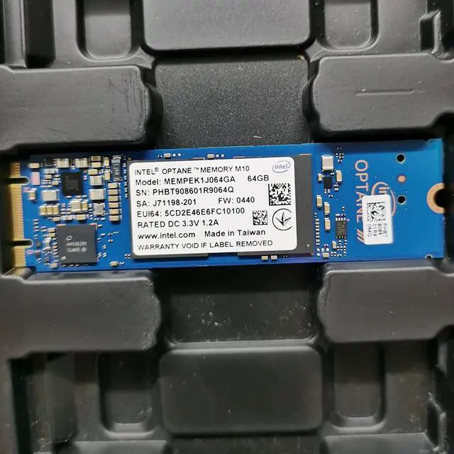Alt view image 6 of 8 - MEMPEK1J016GA MSI INTEL SSD 16GB DC 3.3V 1.2A SOLID STATE DRIVE GV62 8RD-200 REPLACEMENT