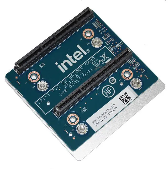 Alt view image 4 of 7 - Dell Intel M50153-340 Data Center GPU Max 1100 PVC x2 Bridge Adapter Card N20WK