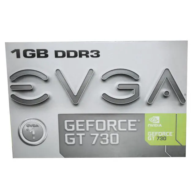Alt view image 3 of 9 - EVGA NVIDIA GeForce GT 730 1GB DDR3 2DVI/Mini HDMI PCI-Express Video Card