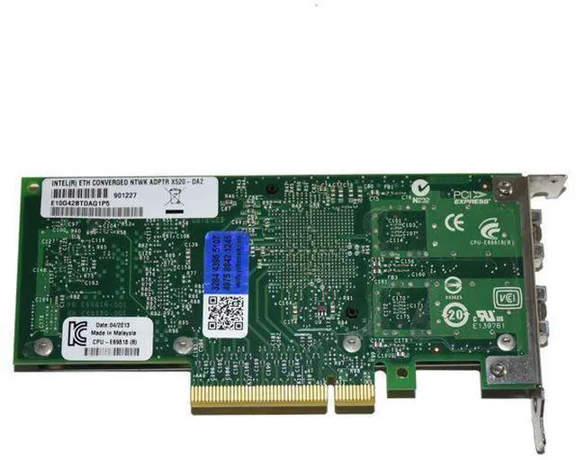 Alt view image 5 of 10 - Intel X520-DA2 Fiber Channel Network Adapter E10G42BTDA Full Bracket No SFPs