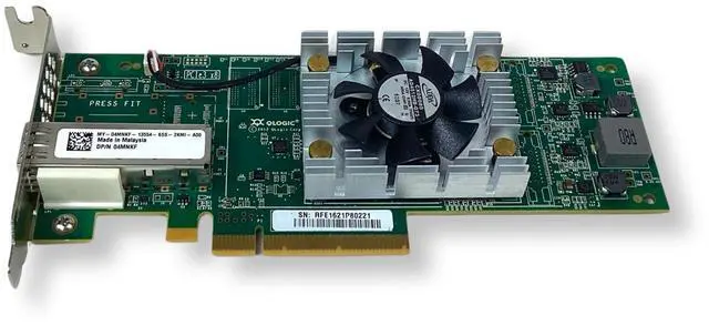 Alt view image 6 of 7 - Dell QLogic QLE2660L-DEL 16Gb FC SFP+ Single Port Low Profile HBA 4MNKF