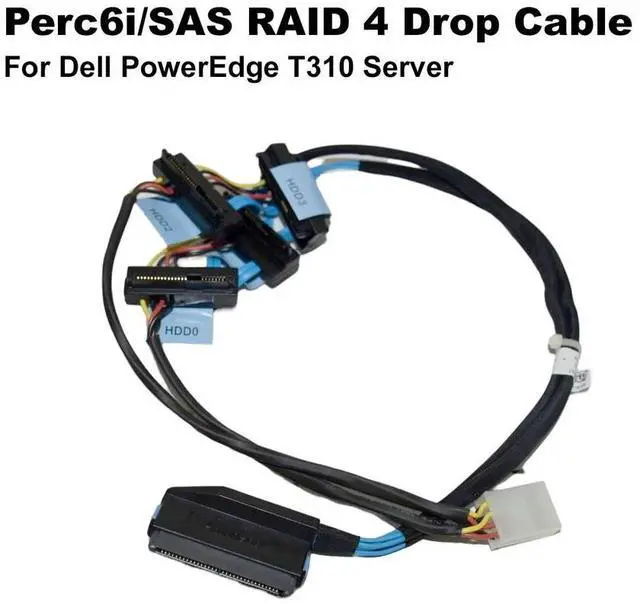 Main image of Dell PowerEdge T310 Server Perc6i/SAS RAID 4 Drop Cable D385M