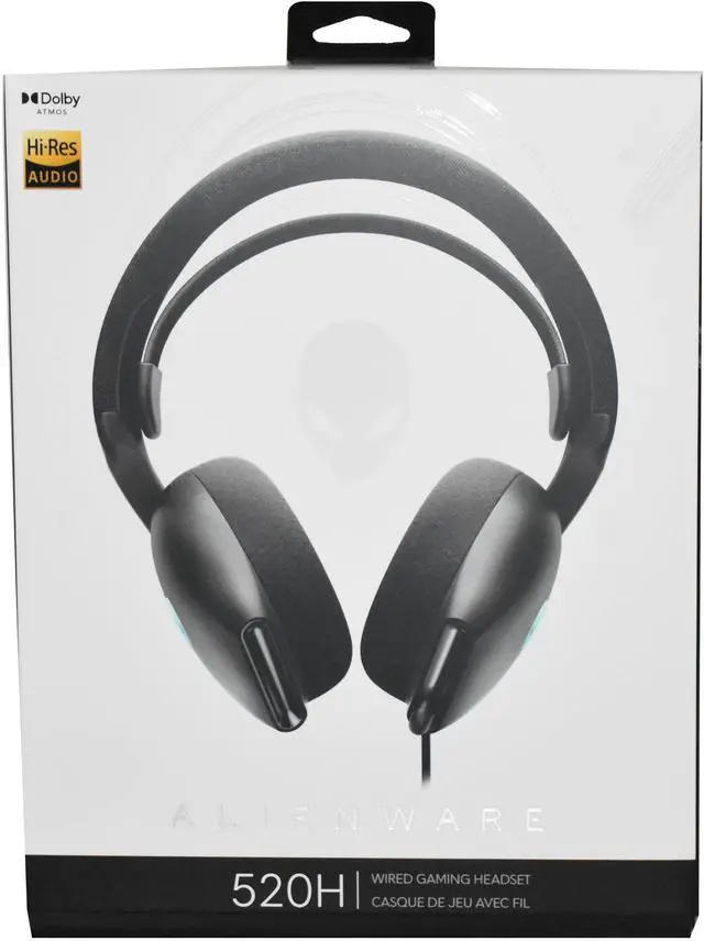 Alt view image 6 of 7 - Dell Alienware AW520H Wired Gaming Headset w/Microphone Black 0WVHP