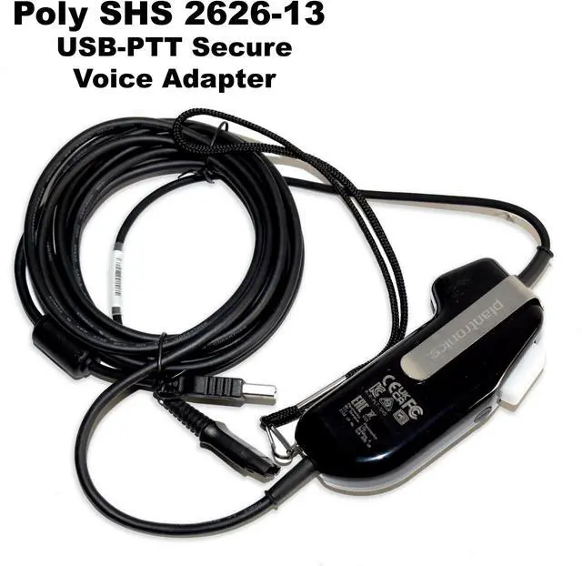 Alt view image 2 of 7 - HP Poly SHS 2626-13 USB-PTT Secure Voice Adapter 8K7N0AA#AC3