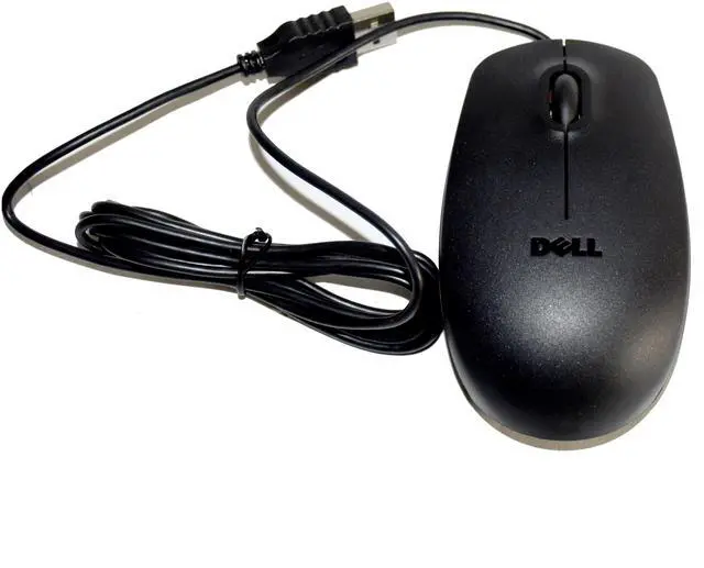 Alt view image 9 of 12 - New Genuine DELL 09RRC7 MS111-L Optical USB WIRED Scroll Mouse mice Look Black