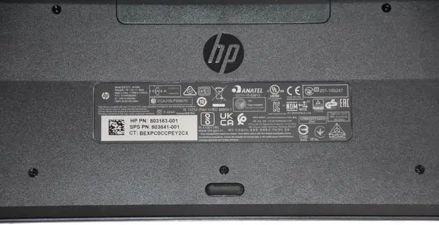 Alt view image 7 of 7 - HP SK-2064 Wireless Slim Keyboard US QWERTY Black 803183-001 803841-001