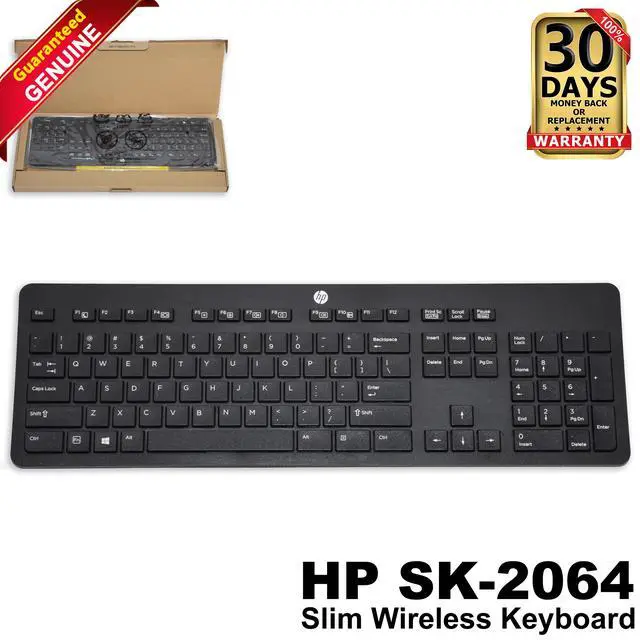 Main image of HP SK-2064 Wireless Slim Keyboard US QWERTY Black 803183-001 803841-001