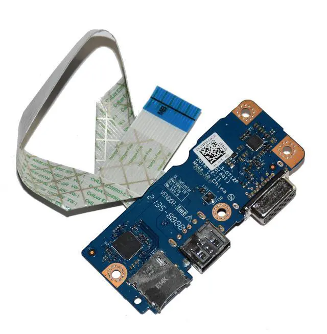 Alt view image 3 of 4 - Dell Vostro 3580 3590 USB VGA Port Board EDI54 LS-G712P 74P3P