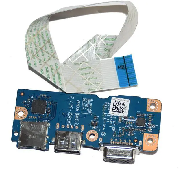 Alt view image 4 of 4 - Dell Vostro 3580 3590 USB VGA Port Board EDI54 LS-G712P 74P3P