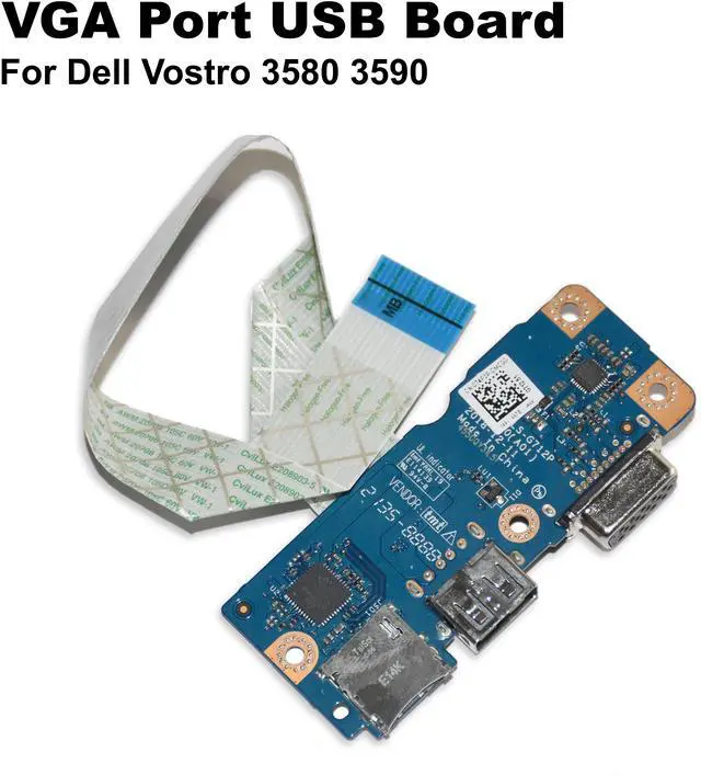 Main image of Dell Vostro 3580 3590 USB VGA Port Board EDI54 LS-G712P 74P3P