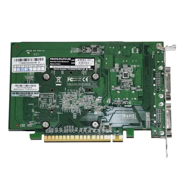 Alt view image 2 of 7 - EVGA GeForce GT 730 Graphic Card - 700 MHz Core - 1 GB DDR3 SDRAM - Single Slot