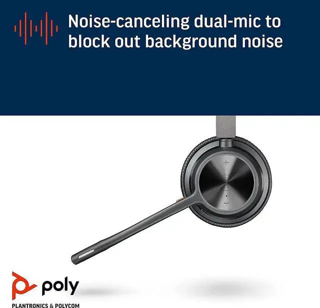 Alt view image 3 of 5 - Poly Voyager 4320 USB-C Headset +BT700 dongle