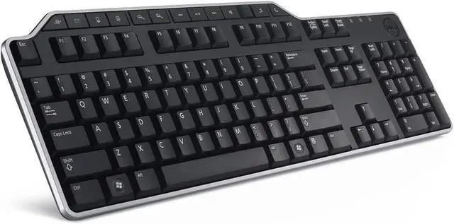 Main image of Dell KB522 Business wired Keyboard, USB Plug and Play, 104 Full-Size Keyboard, Spill-Resistant, with USB Hub & Palmrest, Compatible with PC, Laptop - US Layout Black