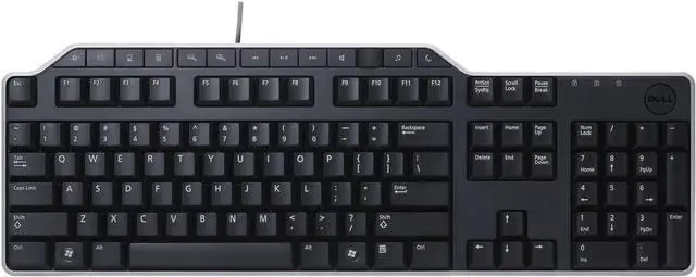 Alt view image 2 of 6 - Dell KB522 Business wired Keyboard, USB Plug and Play, 104 Full-Size Keyboard, Spill-Resistant, with USB Hub & Palmrest, Compatible with PC, Laptop - US Layout Black