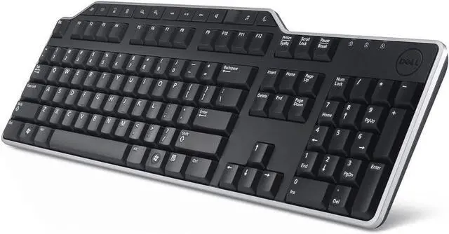 Alt view image 3 of 6 - Dell KB522 Business wired Keyboard, USB Plug and Play, 104 Full-Size Keyboard, Spill-Resistant, with USB Hub & Palmrest, Compatible with PC, Laptop - US Layout Black