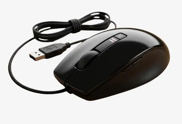 Alt view image 4 of 5 - Dell V7623 Wired Ambidextrous 6-Button USB Mouse, 1600 DPI Optical Smooth Tracking, Quiet Clicks, Fast Scrolling Wheel, Compatible with PC, Mac, Laptop (CN-0V7623, J661D, J660D, V7623) (Pack of 100)