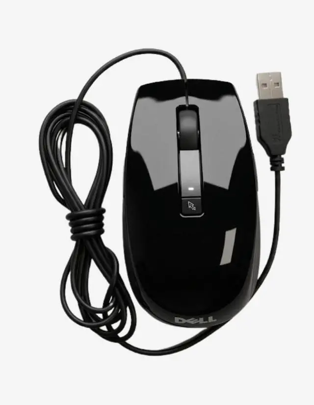 Alt view image 2 of 4 - Dell V7623 Wired Ambidextrous 6-Button USB Mouse with 1600 DPI Optical Smooth Tracking, Quiet Clicks, Fast Scrolling Wheel, Compatible with PC, Mac, Laptop (CN-0V7623, J661D, J660D, V7623)