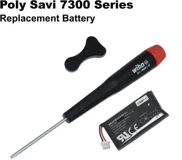 Main image of HP Poly Savi 7300 Spare Battery with Removal Tool 784P8AA 217400-01 - OEM