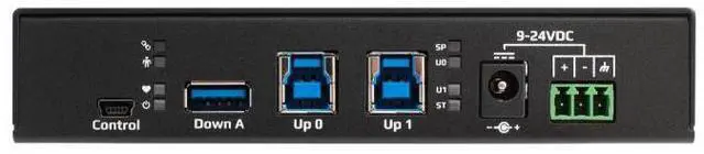 Alt view image 2 of 7 - Acroname USBHub3+ 9-Port Programmable Industrial USB 3.2 Gen 1 Hub, 5Gbps, Per-Port Power Control & Monitoring, 5A Fast Charge, DIN Rail, ESD Protected