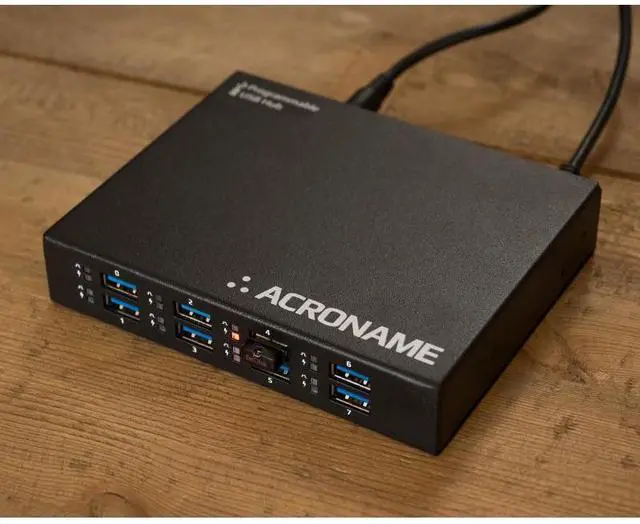 Alt view image 6 of 7 - Acroname USBHub3+ 9-Port Programmable Industrial USB 3.2 Gen 1 Hub, 5Gbps, Per-Port Power Control & Monitoring, 5A Fast Charge, DIN Rail, ESD Protected