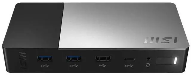 Alt view image 3 of 7 - MSI MS-1P15 USB-C Docking Station 4K HDMI DisplayPort LAN 120W Adapter