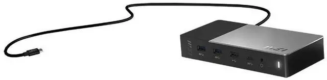 Alt view image 7 of 7 - MSI MS-1P15 USB-C Docking Station 4K HDMI DisplayPort LAN 120W Adapter